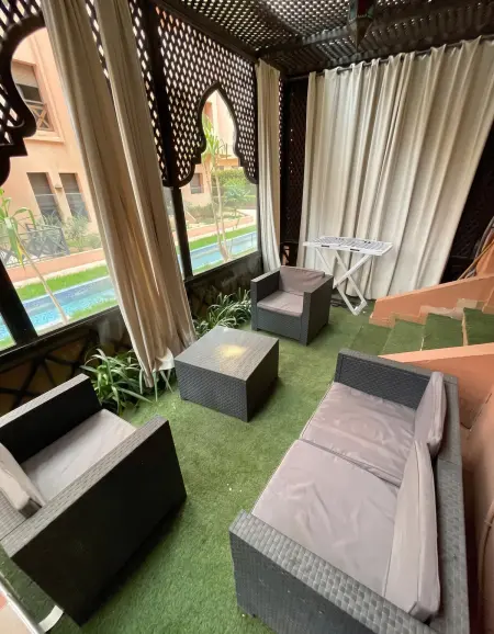 Appartement avec piscine partagée et tennis à Marrakech : photo 31