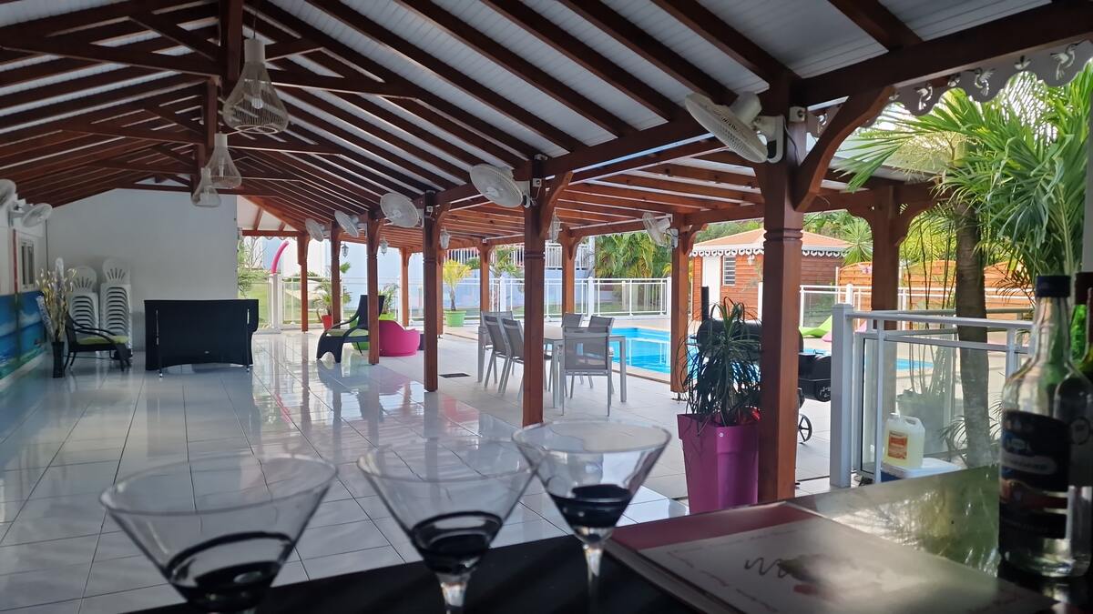 Maison 6 pers. avec piscine toute l'année à Le Moule - Photo 6