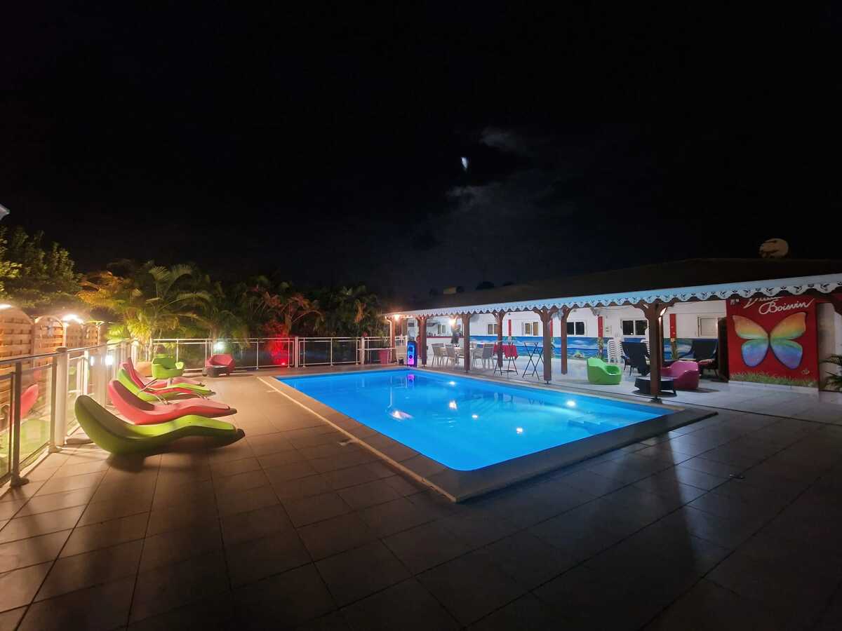 Maison 6 pers. avec piscine toute l'année à Le Moule - Photo 24