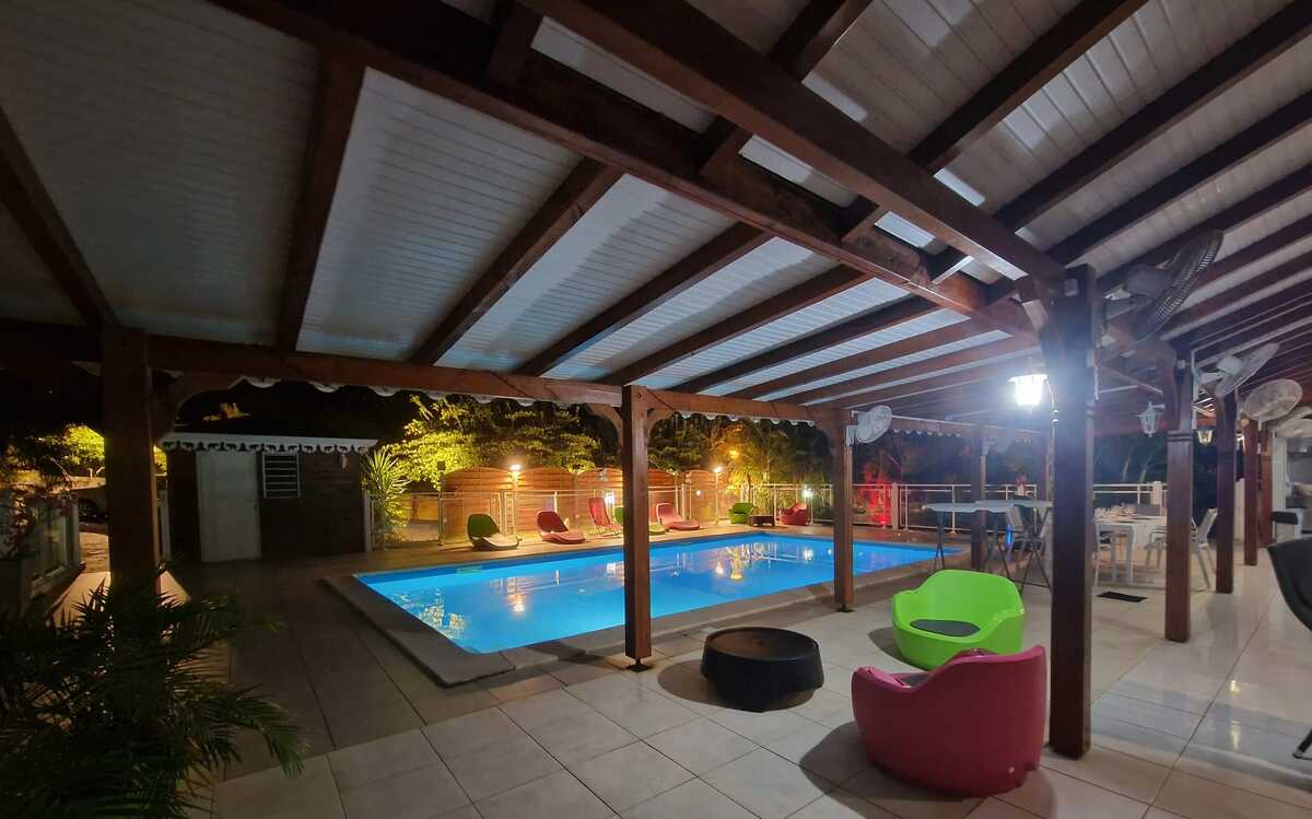 Maison 6 pers. avec piscine toute l'année à Le Moule - Photo 25