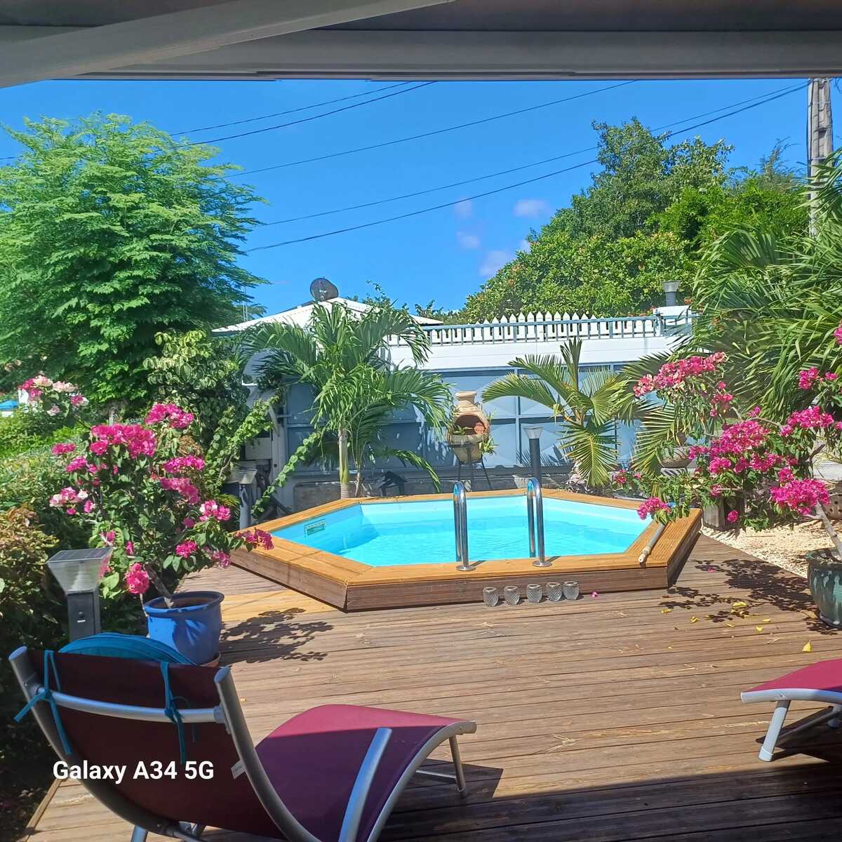 Villa 5 pers. à Bouillante, piscine commune et vue mer - Photo 1