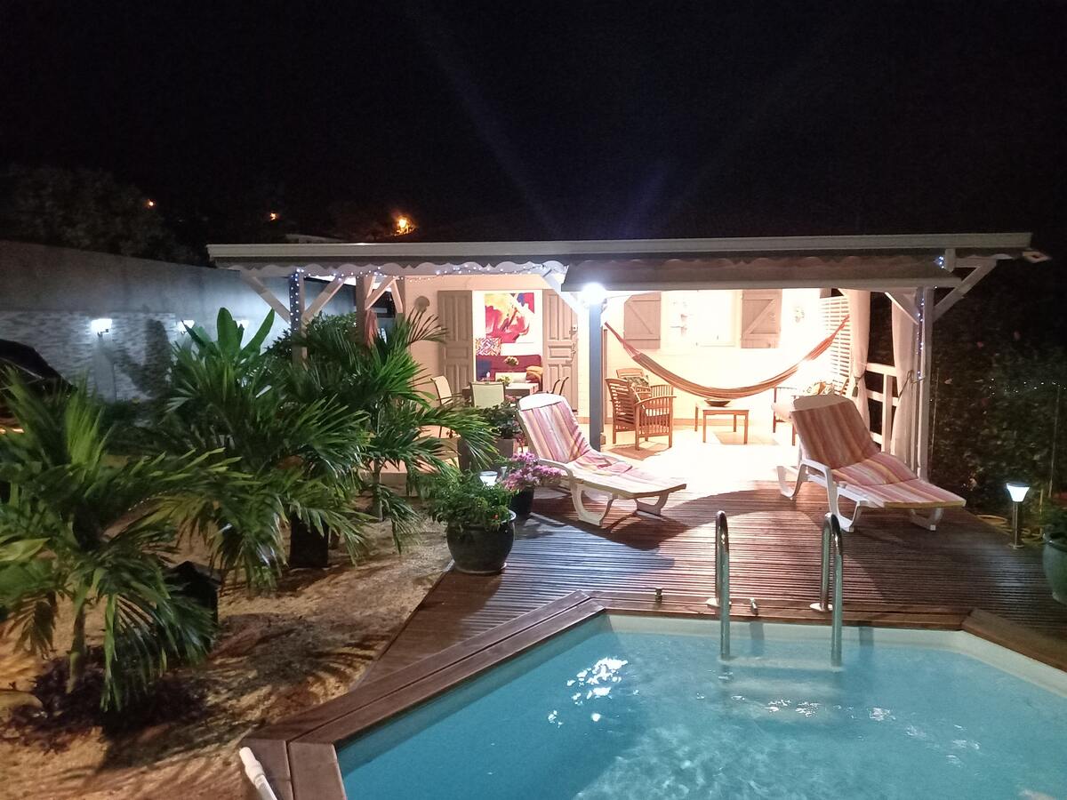 Villa 5 pers. à Bouillante, piscine commune et vue mer - Photo 14