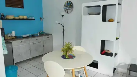Location appartement à La Trinité, Studio confortable à La Trinité 30 m² avec vue mer et jardin