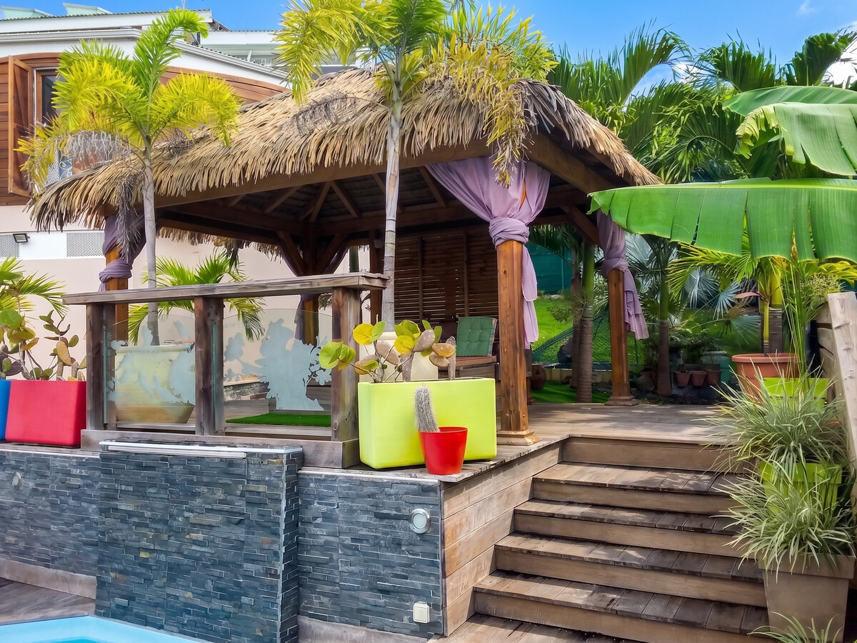 Villa 6 pers. piscine jacuzzi à Sainte-Anne - Photo 10