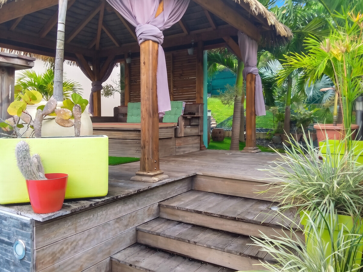 Villa 6 pers. piscine jacuzzi à Sainte-Anne - Photo 18