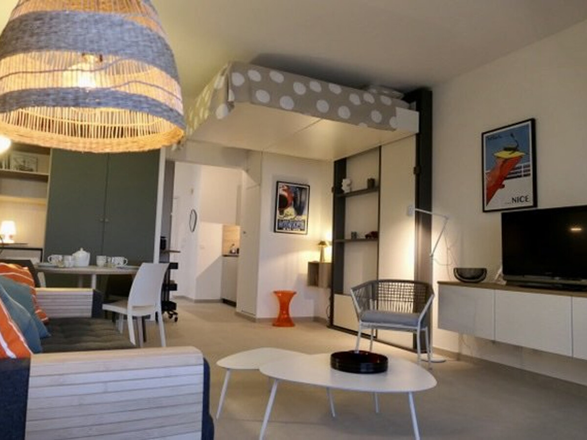 Studio climatisé vue mer, 4 pers. - Villeneuve-Loubet Plage - Photo 2