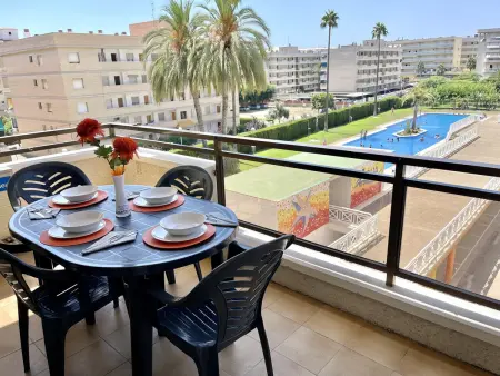 Location appartement à La Pineda, La Pineda: Terrasse, Piscine, Parking, Clim