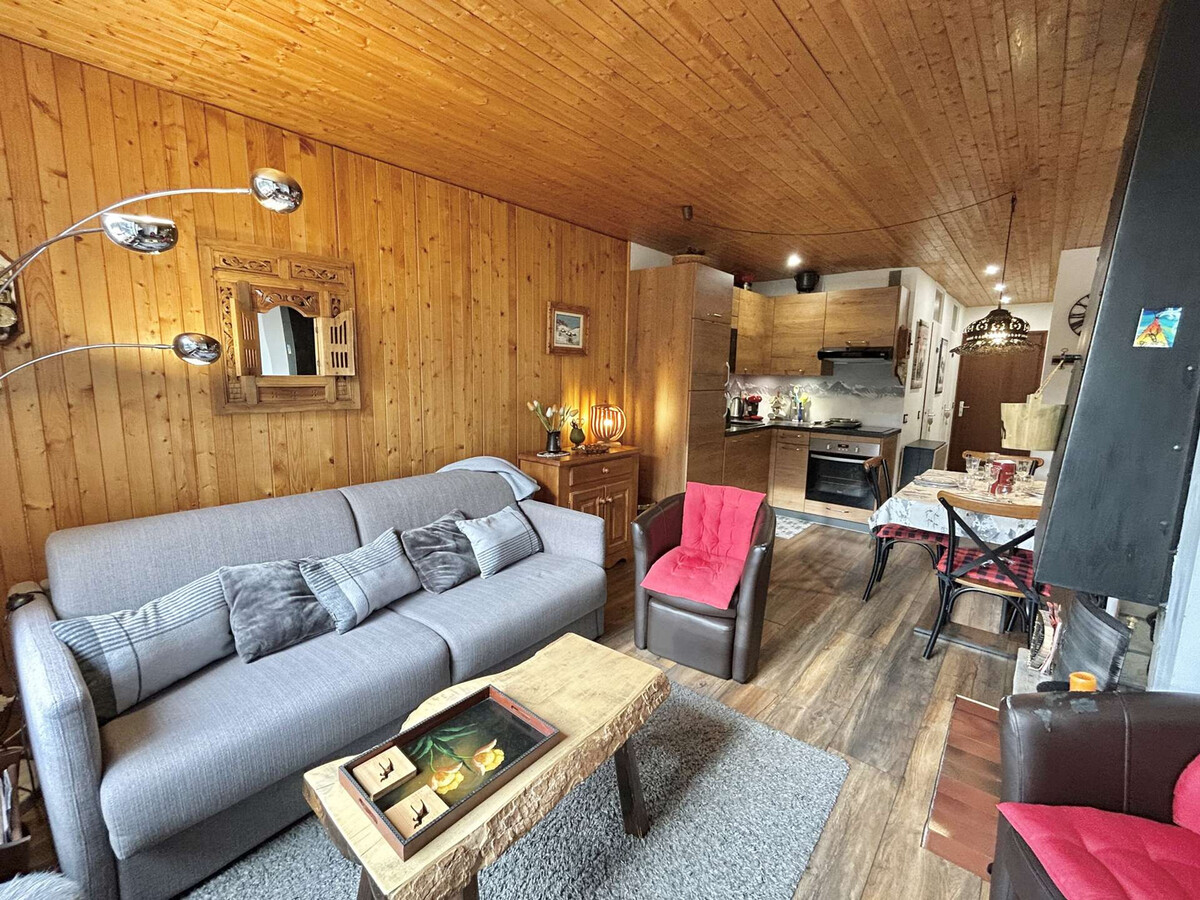 Appart 2 pièces 6 couchages, balcon sud et parking à Megève - Photo 1