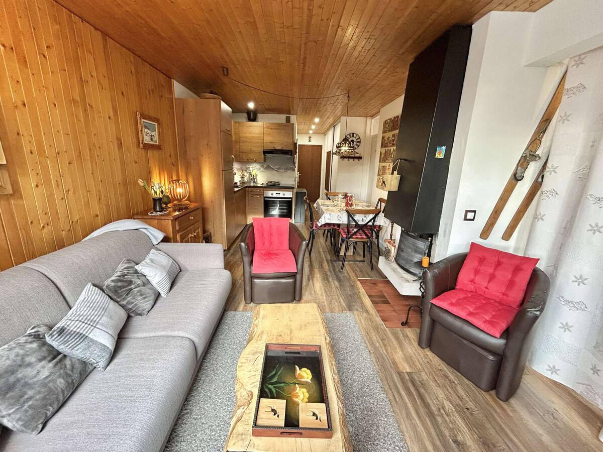 Appart 2 pièces 6 couchages, balcon sud et parking à Megève - Photo 2