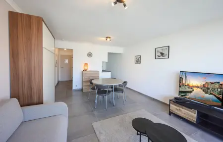 Studio vue mer avec balcon à Ostende, à 100 m de la plage : photo 3