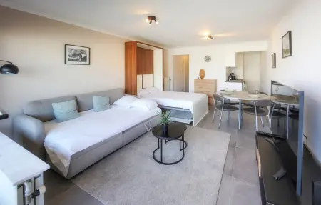 Studio vue mer avec balcon à Ostende, à 100 m de la plage : photo 11