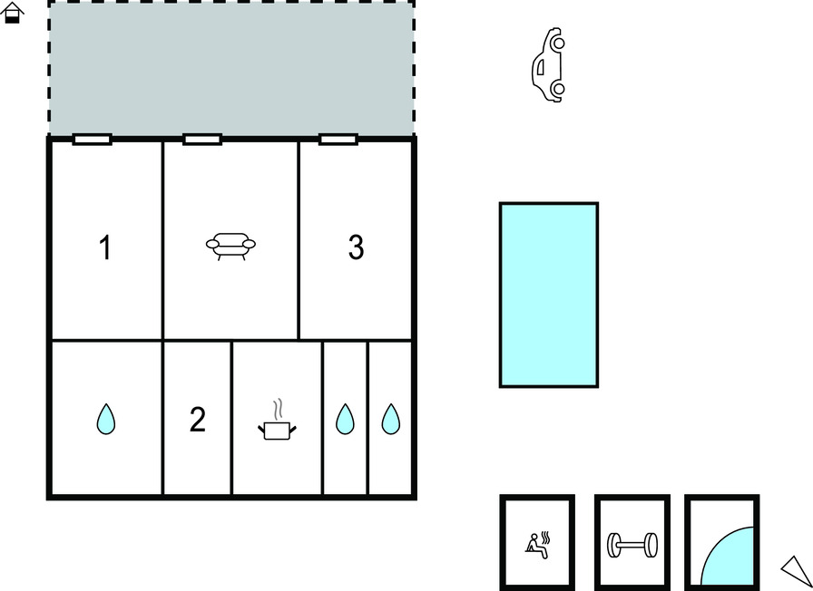 Maison 6 personnes au Barcarès avec piscine chauffée - Photo 31