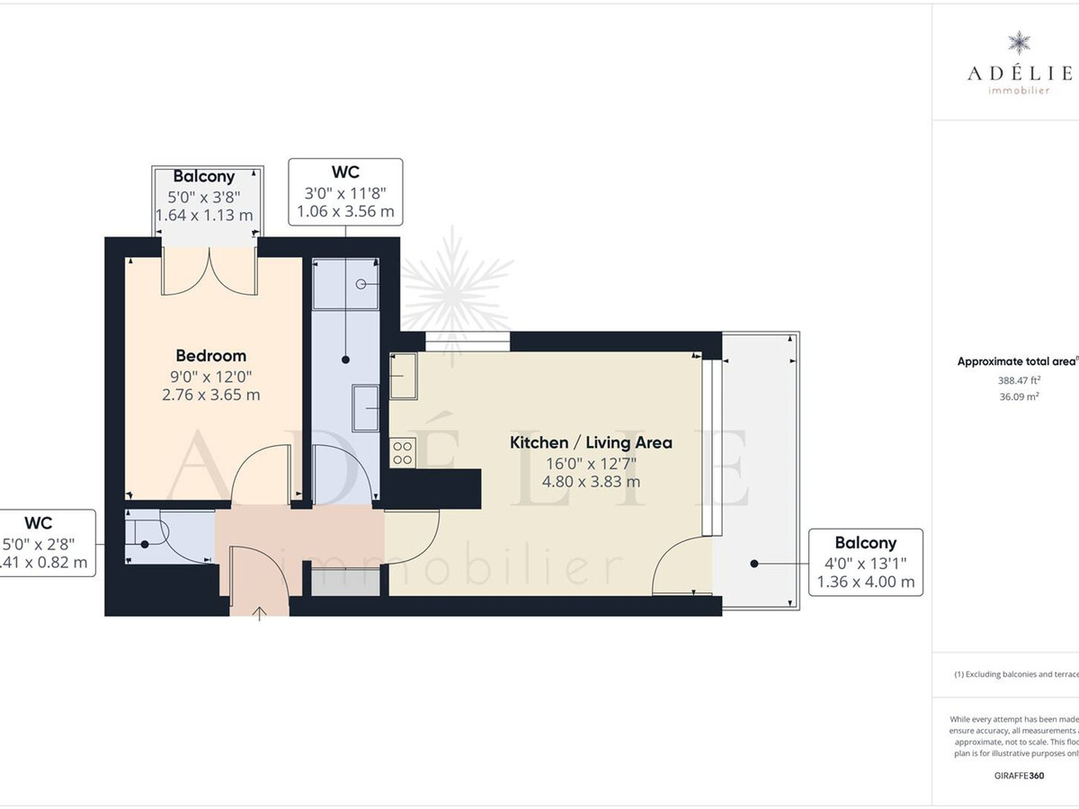 Appartement 2 pièces La Rosière, 350 m des pistes - Photo 11