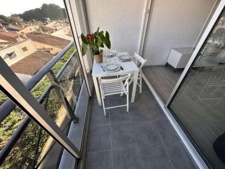 Studio cabine rénové 4 pers, piscine au Grau-du-Roi : photo 4