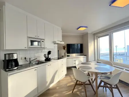 Appartement vue mer à Westende, 1 chambre, 4 personnes : photo 3