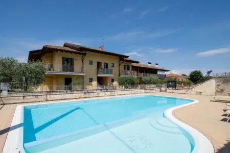 Location maison à Lazise, Séjour avec vue sur le lac à Lazise