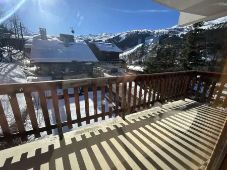 Appartement contemporain proche des pistes à Méribel, balcon Sud : photo 14