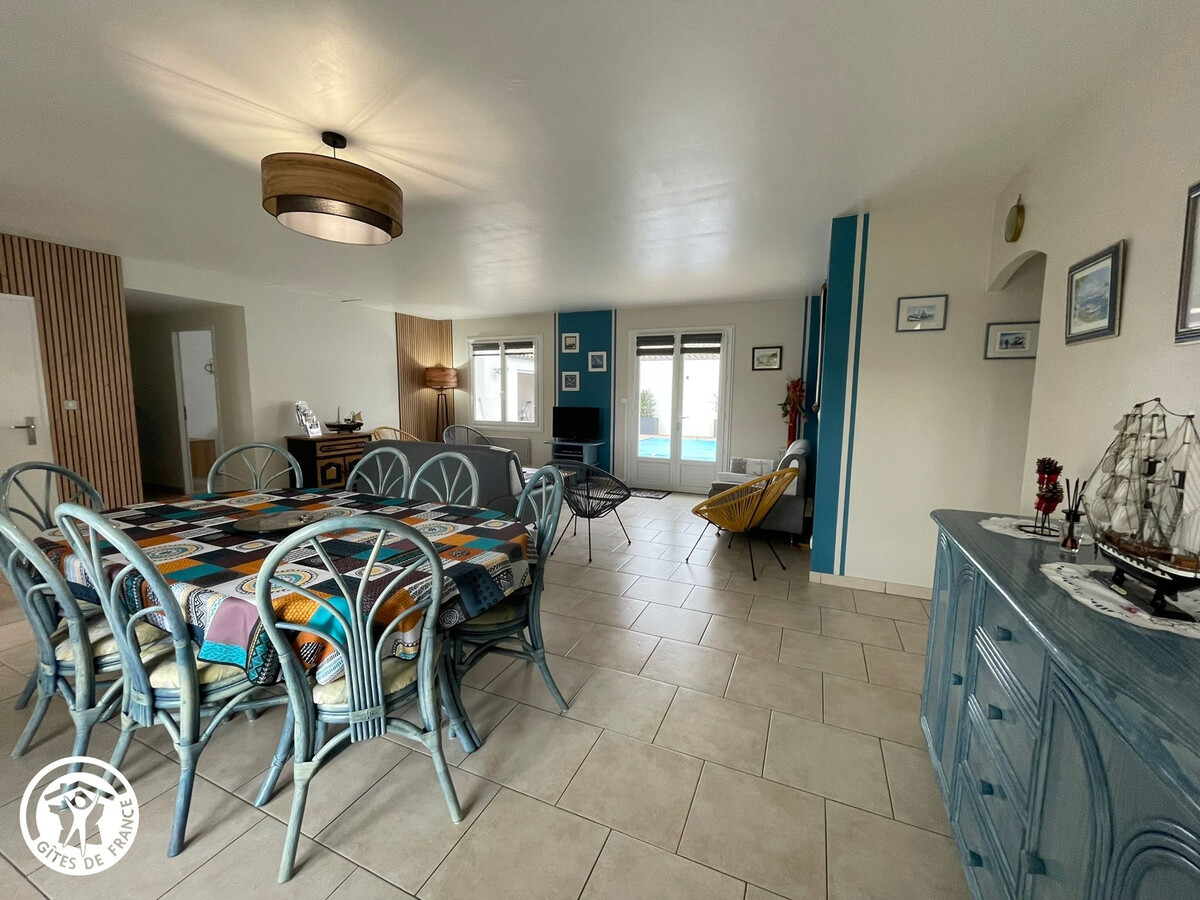 Gîte 8 pers. piscine chauffée à Bretignolles-sur-Mer - Photo 8