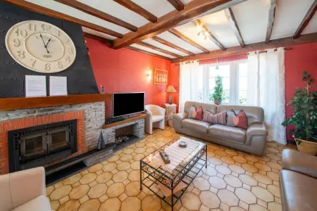 Villa Chez Mari-Jo à Trois-Ponts, sauna et terrasse : photo 5