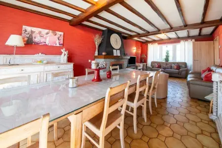 Villa Chez Mari-Jo à Trois-Ponts, sauna et terrasse : photo 7