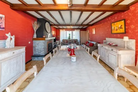 Villa Chez Mari-Jo à Trois-Ponts, sauna et terrasse : photo 8