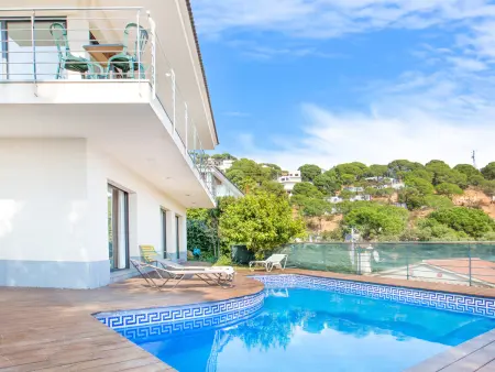 Maison moderne avec piscine privée et vue montagne, proche plage Costa Brava, animaux admis - Photo 6