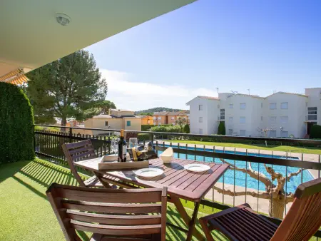 Location appartement à Calella de Palafrugell, Appartement familial à Calella (5 pers) - Piscine, parking, proche mer