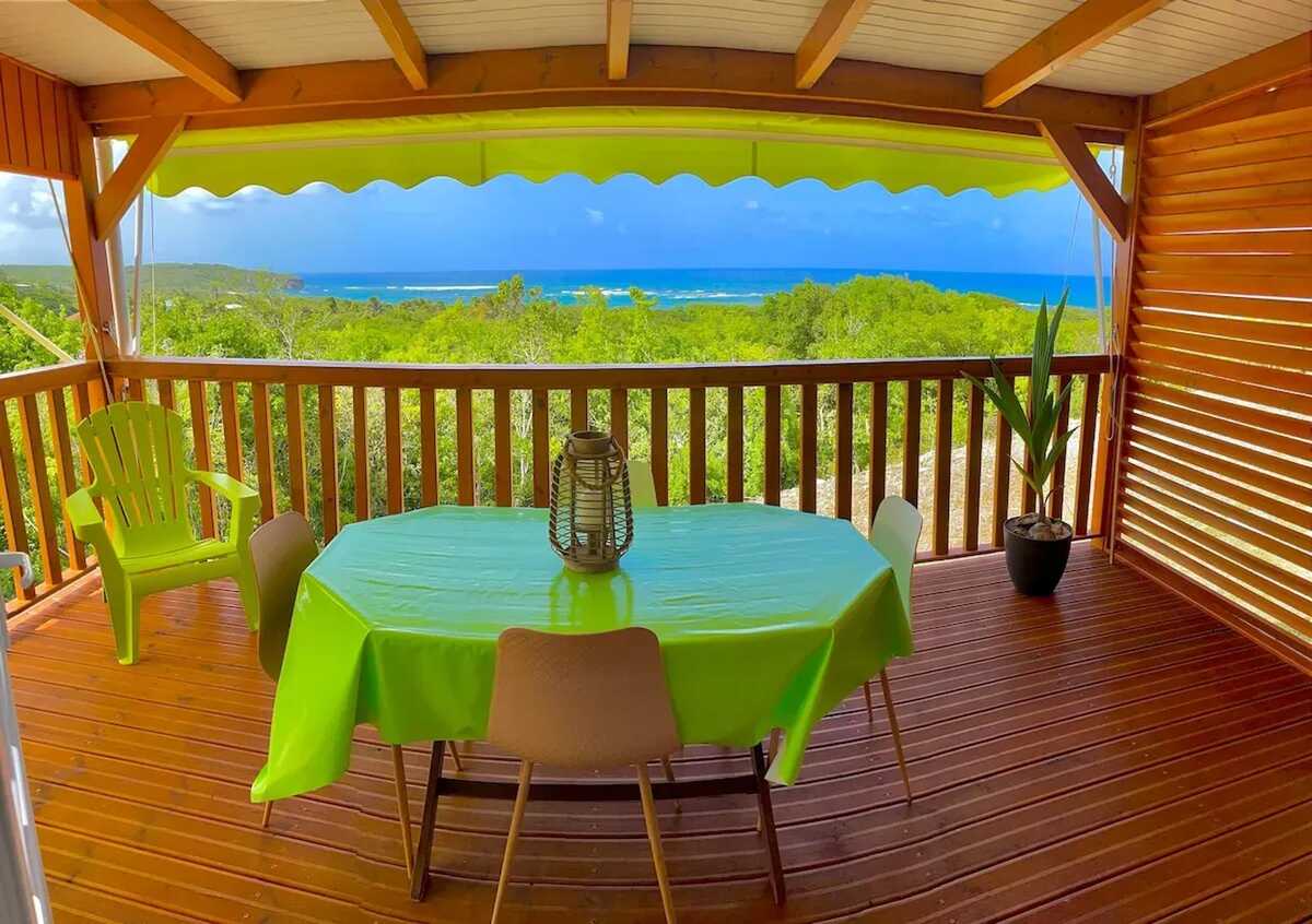 Chalet avec piscine privée et vue mer à Saint-François - Photo 5