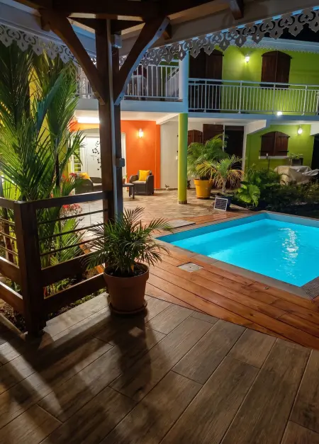 Studio Le Marin avec piscine privée et terrasse, Martinique : photo 4