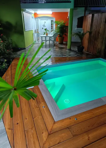 Studio Le Marin avec piscine privée et terrasse, Martinique : photo 17