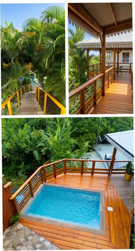 Studio Le Marin avec piscine privée et terrasse, Martinique : photo 18