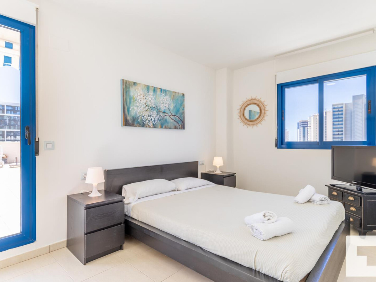 Appartement 6 pers., 8e étage, piscine et terrasse à Calpe - Photo 14