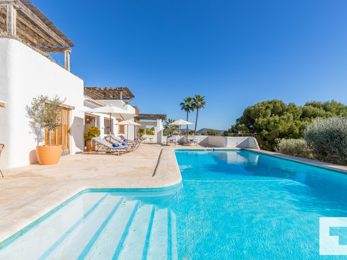 Villa ibicenco 6 pers. à Moraira, piscine vue Peñón - Photo 12