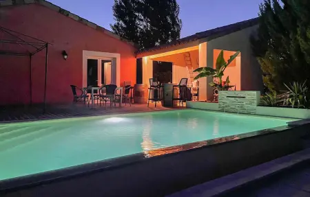 Maison avec piscine débordement à Vinezac : photo 11
