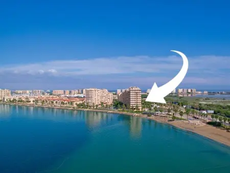 Location appartement à San Javier, Bel appartement avec vues sur la mer à San Javier