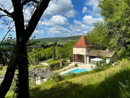 Pigeonnier avec piscine privée au sel à Trémolat, Dordogne : photo 24