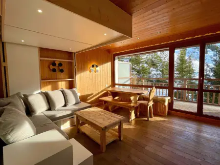 Courchevel 1650 - Appart 6 pers au pied des pistes, balcon sud : photo 2