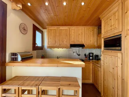 Courchevel 1650 - Appart 6 pers au pied des pistes, balcon sud : photo 6