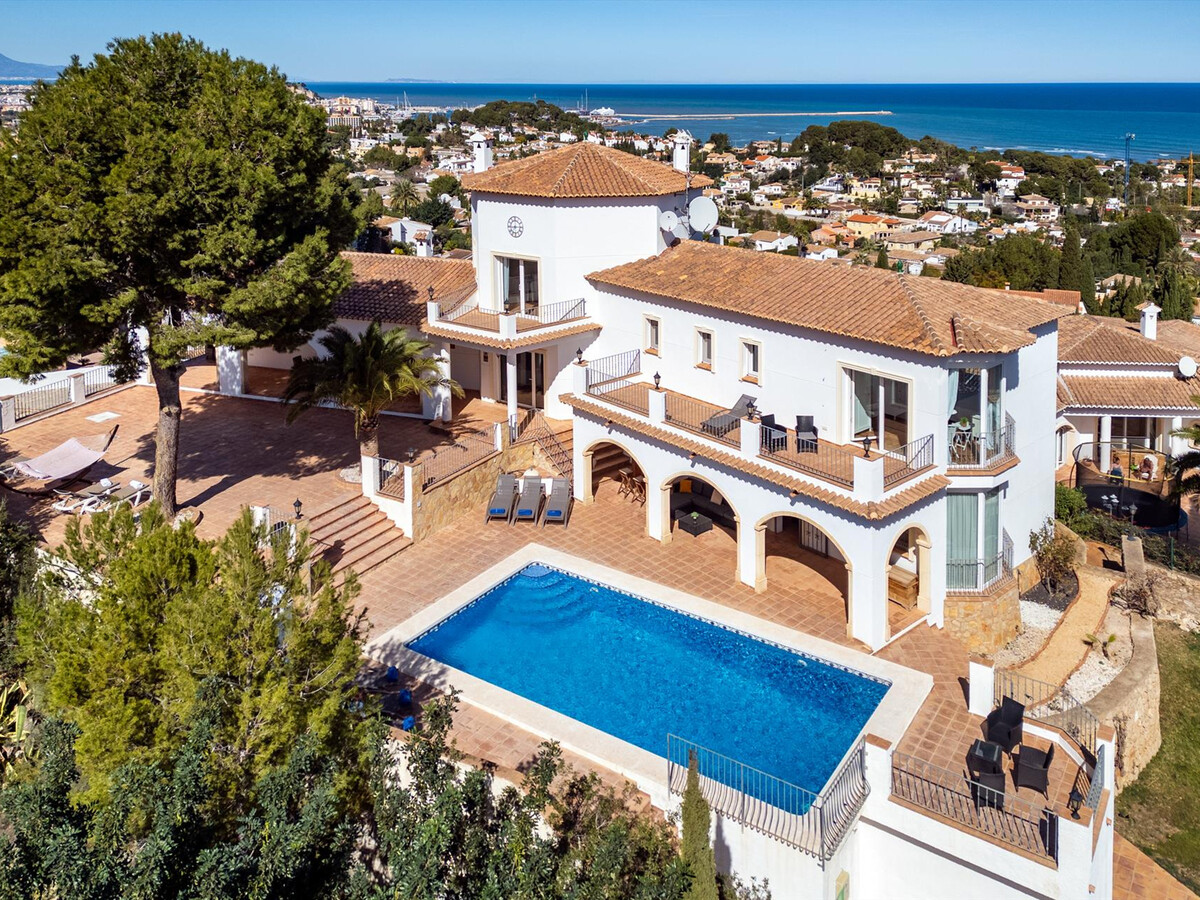 Villa Castillo de Troya : 12 pers., vue 180° mer à Denia - Photo 1