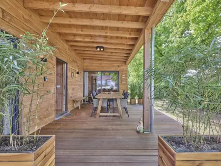 Chalet Veldzicht à Bocholt : jardin privé et piscine partagée : photo 36