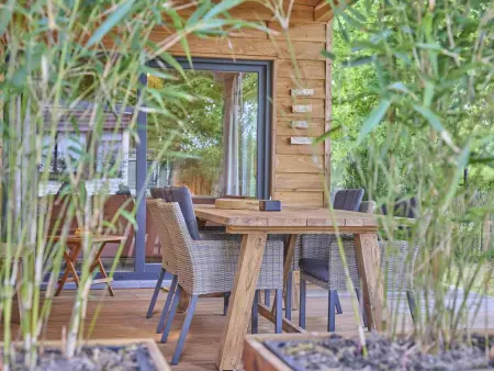 Chalet Veldzicht à Bocholt : jardin privé et piscine partagée : photo 37