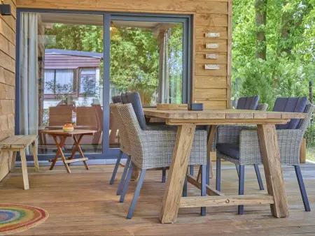 Chalet Veldzicht à Bocholt : jardin privé et piscine partagée : photo 42