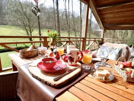 La Linotte : chalet en bois au bord de rivière à Arville, Belgique : photo 22
