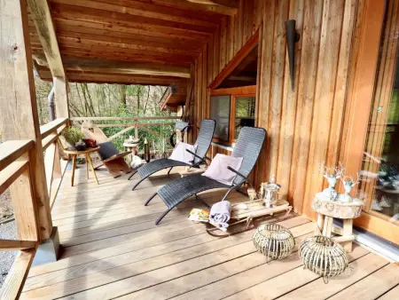 La Linotte : chalet en bois au bord de rivière à Arville, Belgique : photo 24