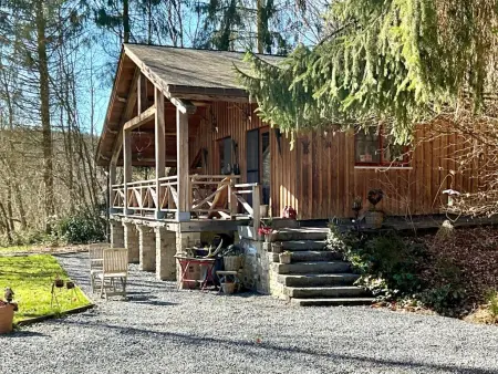 La Linotte : chalet en bois au bord de rivière à Arville, Belgique : photo 33