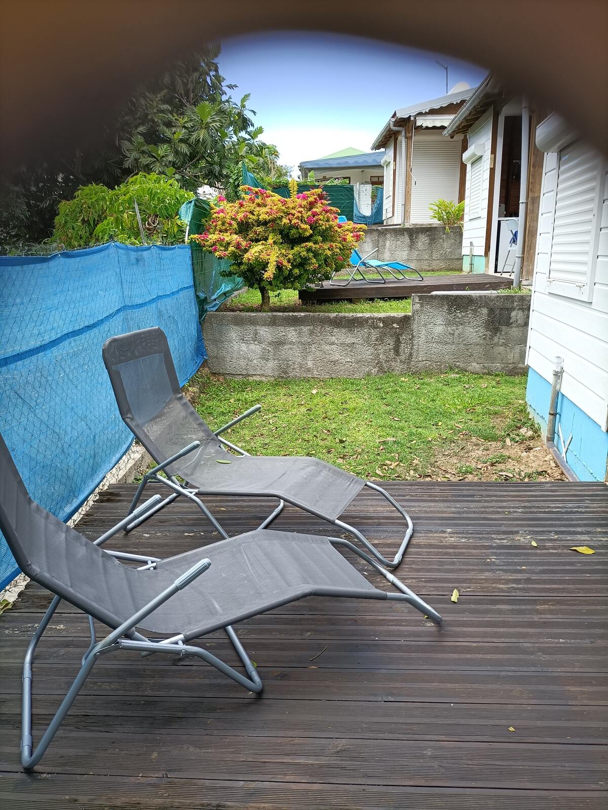 Bungalow 3 pers. au Moule avec piscine et jardin - Photo 8