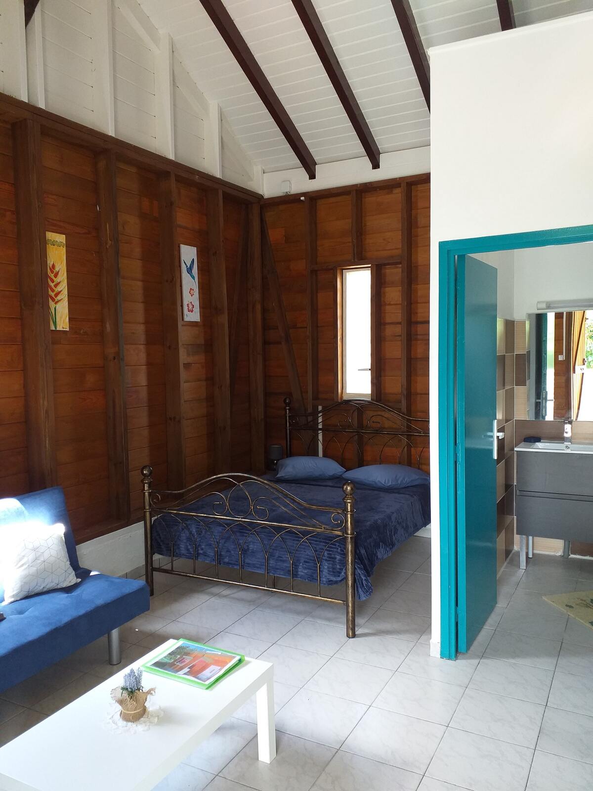 Bungalow 3 pers. au Moule avec piscine et jardin - Photo 11