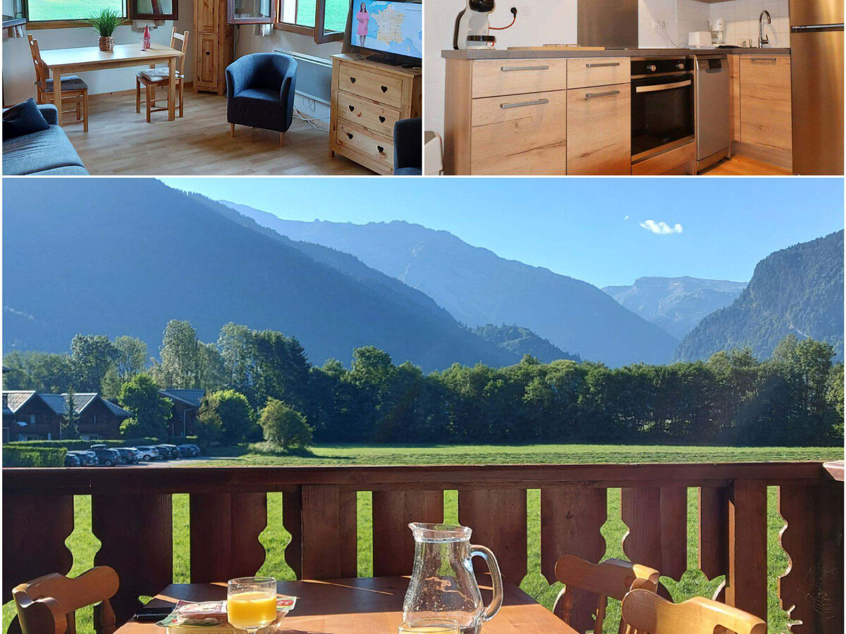 T2 cabine 6 pers à Samoëns : balcon vue montagne + parking - Photo 4