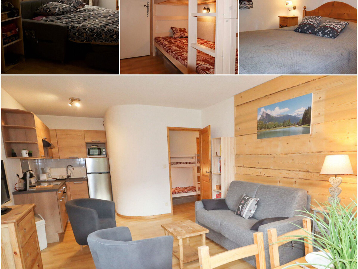 T2 cabine 6 pers à Samoëns : balcon vue montagne + parking - Photo 12
