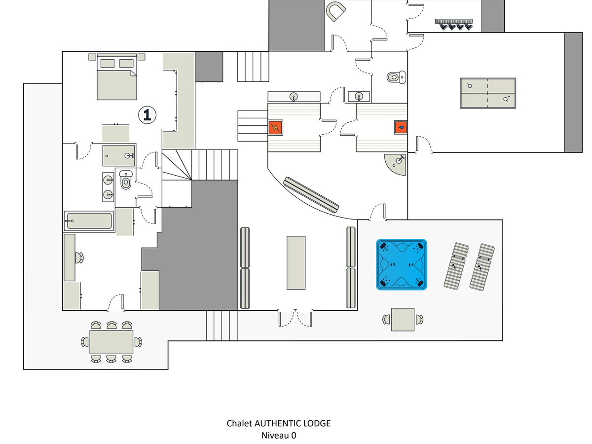 Authentic Lodge Spa, chalet 5★ pour 15 pers à La Clusaz - Photo 23